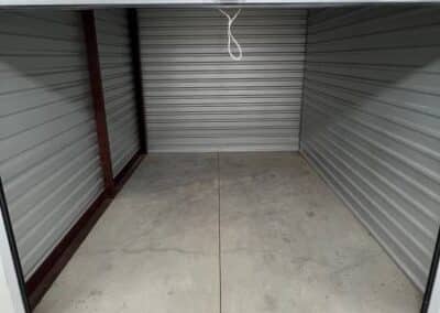 Empty, clean storage unit in Sacramento after professional junk removal service