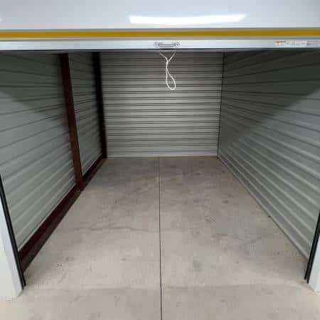 Empty, clean storage unit in Sacramento after professional junk removal service